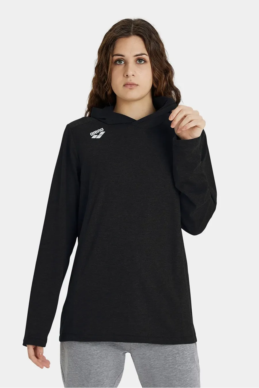 Футболка Arena Team Hooded Long Sleeve T-shir 004903-555