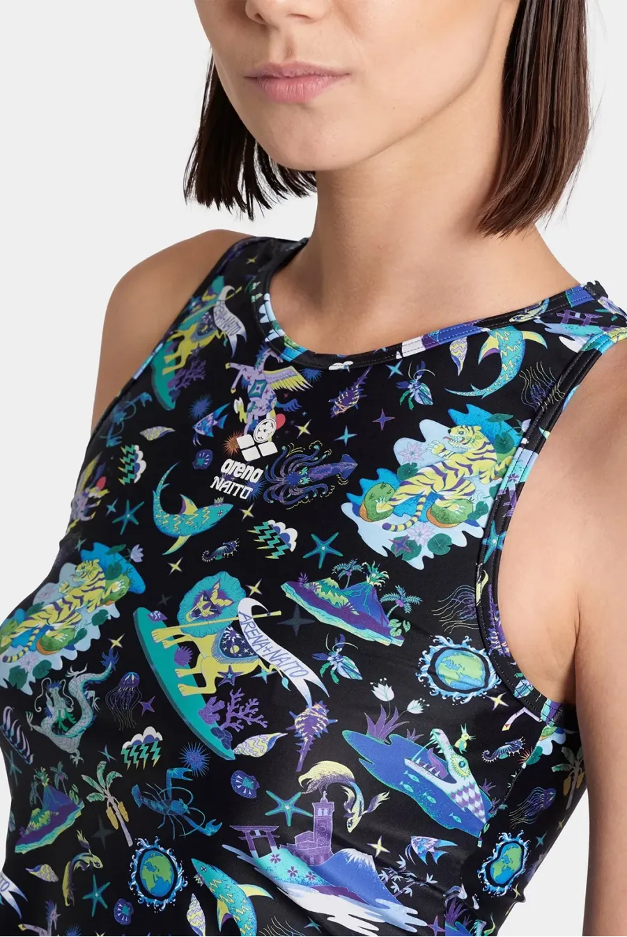Топ Arena Fun Planet Bra Top 007533-550
