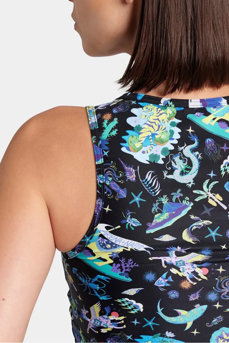 Топ Arena Fun Planet Bra Top 007533-550