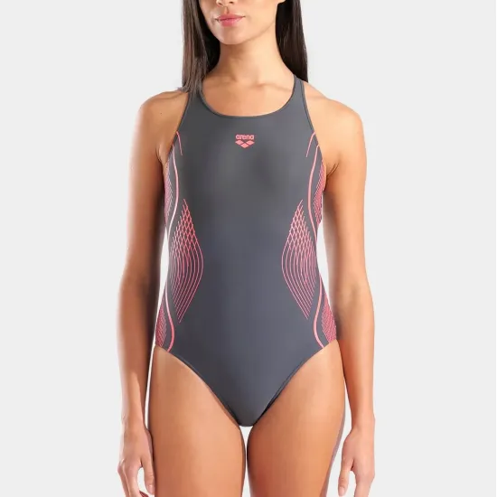 Купальник Arena Grid Swimsuit V Back Graphic 010263-550