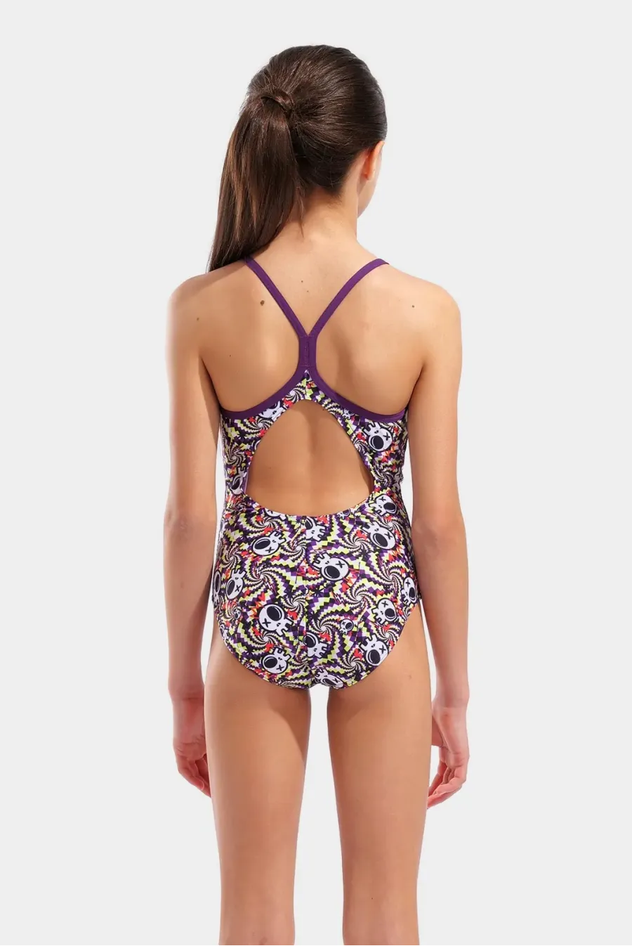Купальник Arena Fun Skulls Swimsuit Lightdrop 010284-590
