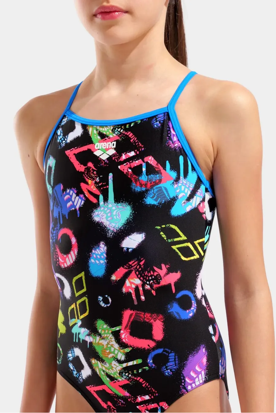 Купальник Arena Graffiti Swimsuit Light Drop B 010289-580