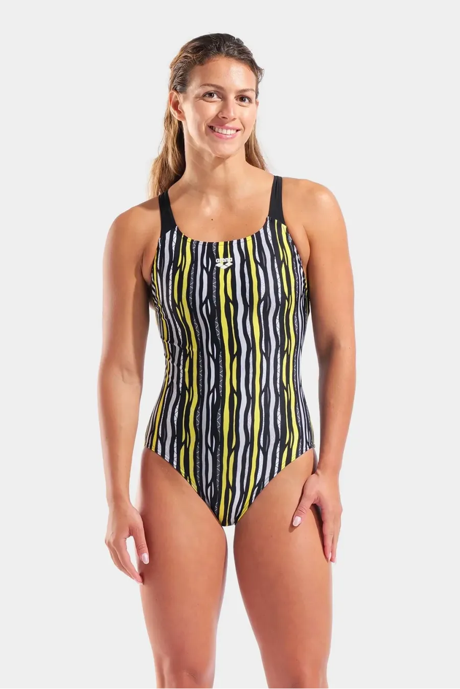 Купальник Arena Stripes Swimsuit Swim Pro Back 010741-590