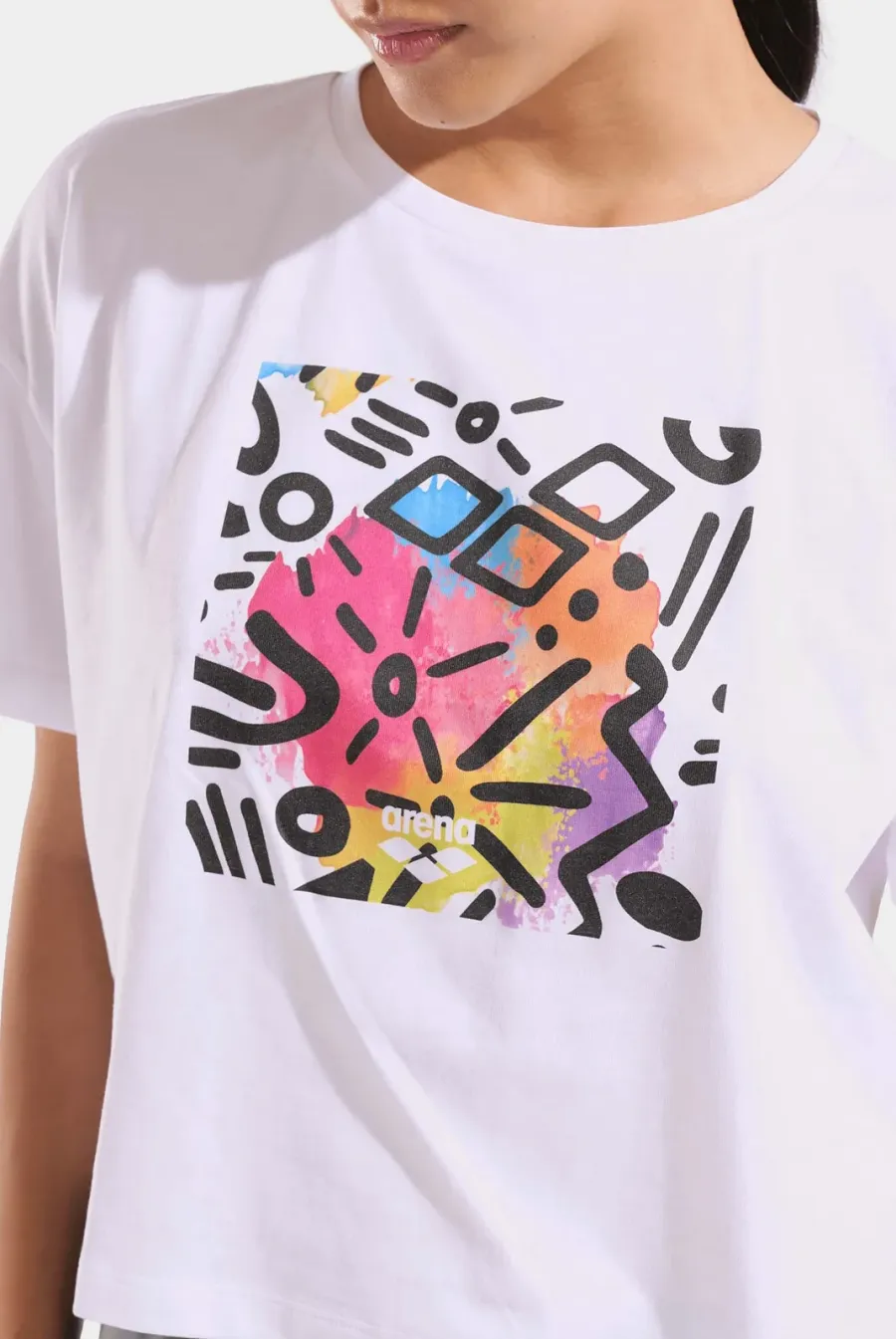 Футболка Arena Graffiti Crop Tee 010975-100