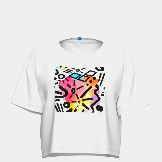 Футболка Arena Graffiti Crop Tee 010975-100