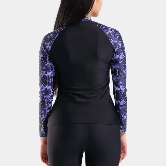 Футболка Arena Swim L/s Rash Vest Allover 011097-590