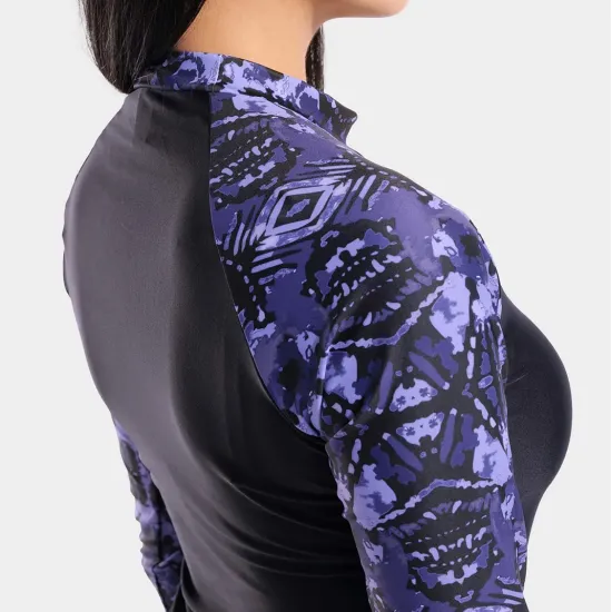 Футболка Arena Swim L/s Rash Vest Allover 011097-590