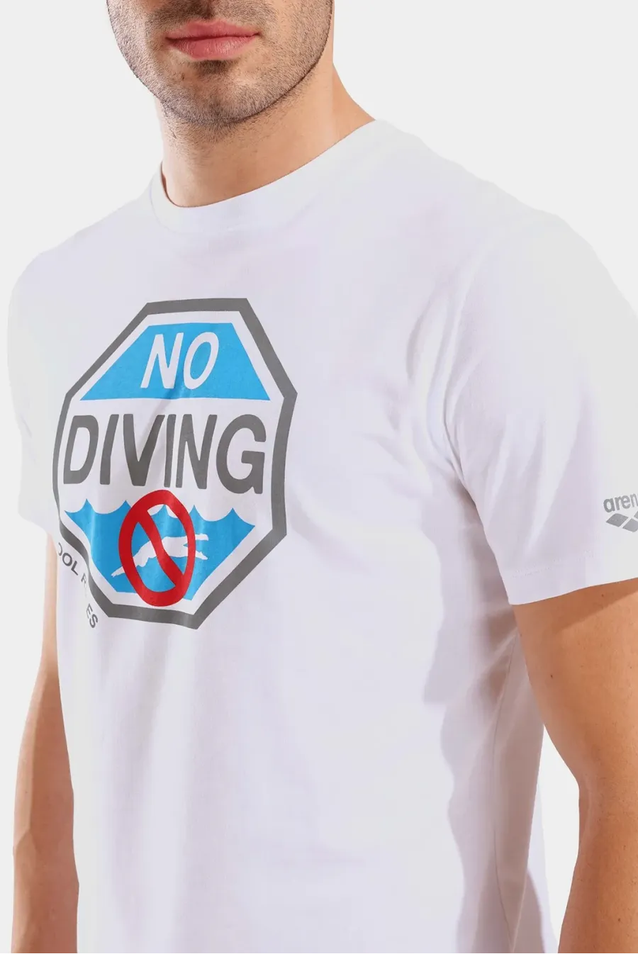 Футболка Arena No Diving Print T-shirt 011331-100