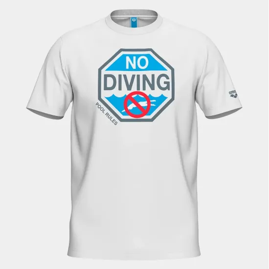 Футболка Arena No Diving Print T-shirt 011331-100