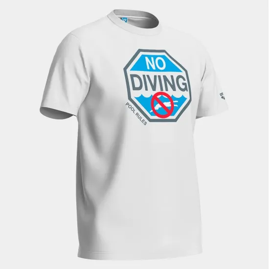 Футболка Arena No Diving Print T-shirt 011331-100