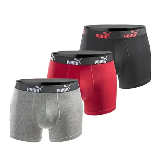 Труси Puma Tripack Boxers Cotton Stretch 100003547-009