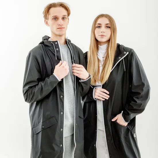 Куртка Rains Long 1202-BLACKREFLECTIVE
