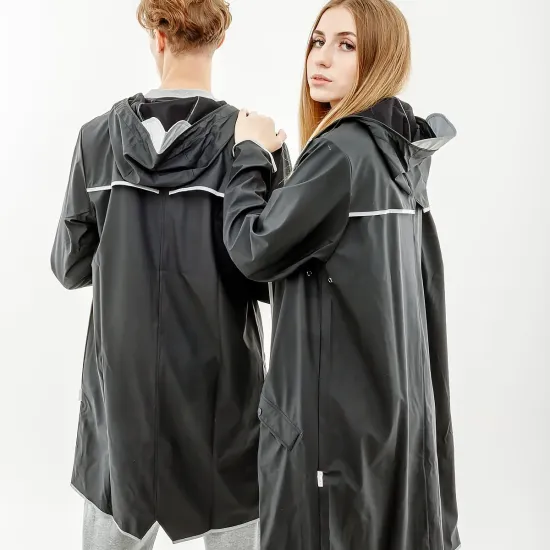 Куртка Rains Long 1202-BLACKREFLECTIVE