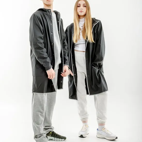 Куртка Rains Long 1202-BLACKREFLECTIVE