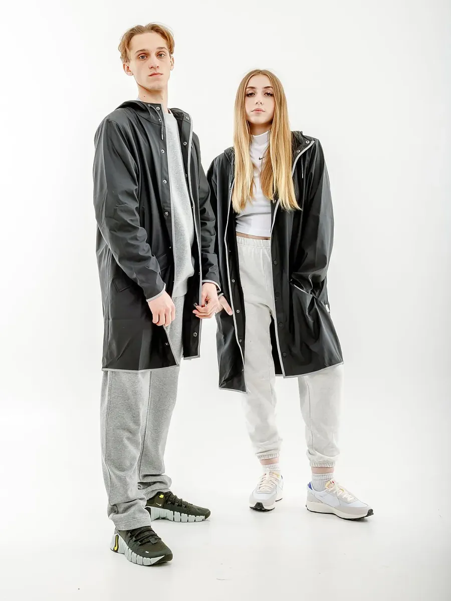 Куртка Rains Long 1202-BLACKREFLECTIVE