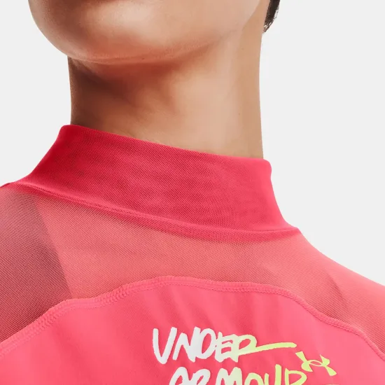 Лонгслів Under Armour HG Q3 Crop Mockneck 1365760-819