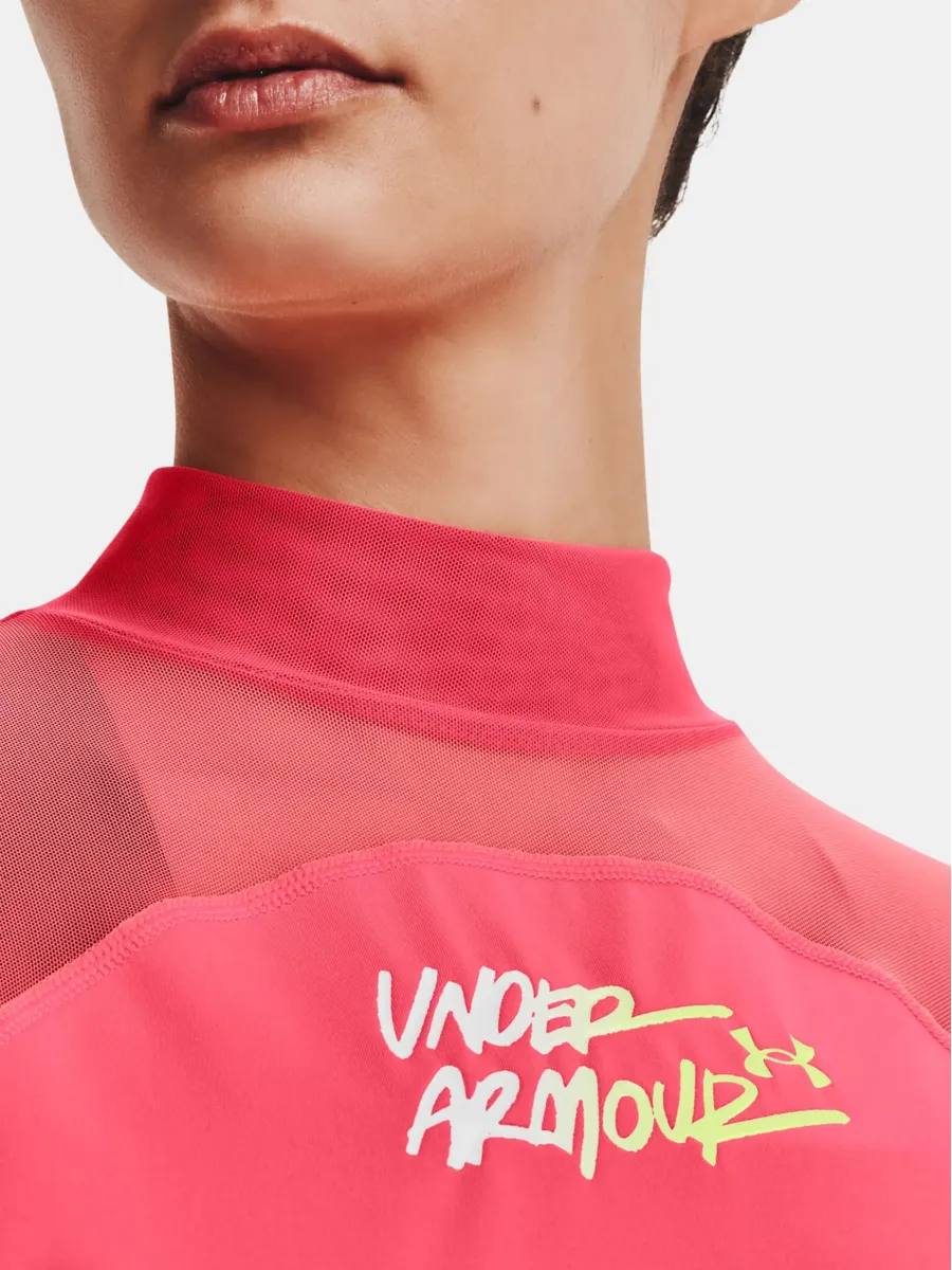 Лонгслів Under Armour HG Q3 Crop Mockneck 1365760-819