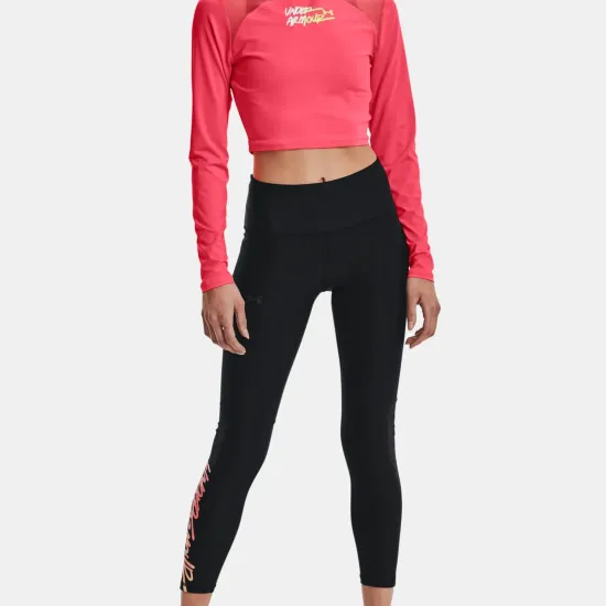 Лонгслів Under Armour HG Q3 Crop Mockneck 1365760-819
