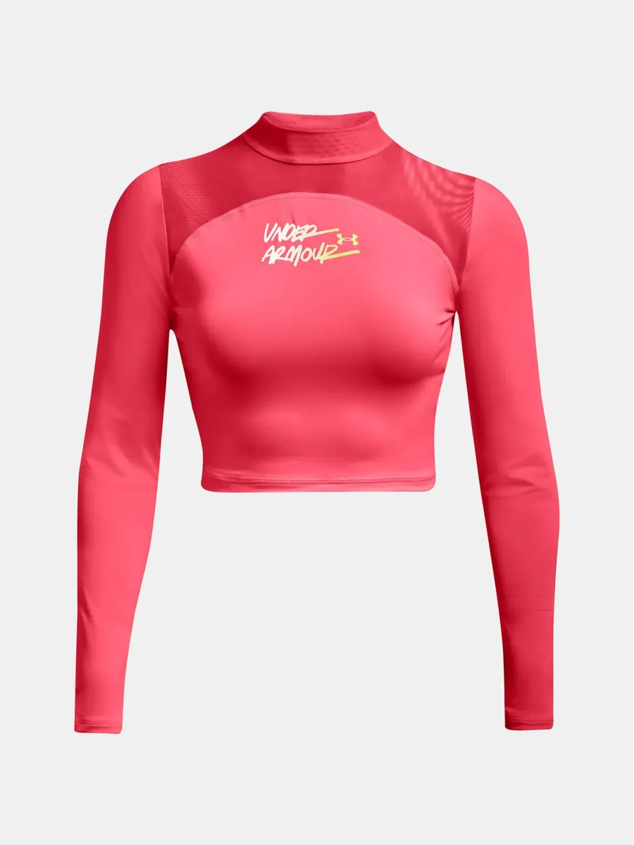 Лонгслів Under Armour HG Q3 Crop Mockneck 1365760-819
