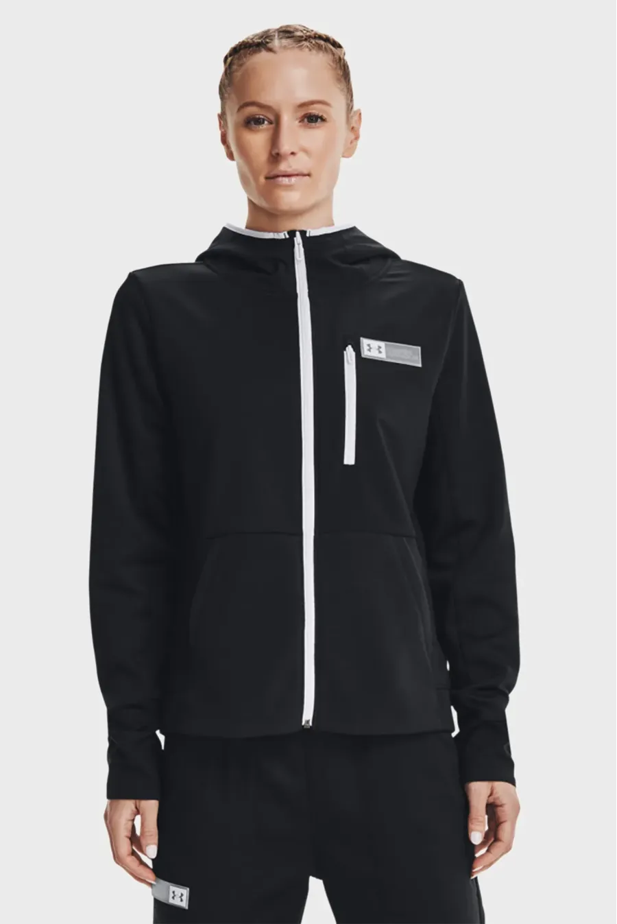 Кофта Under Armour Armour Fleece® Mixed Media Full‑Zip 1365875-001