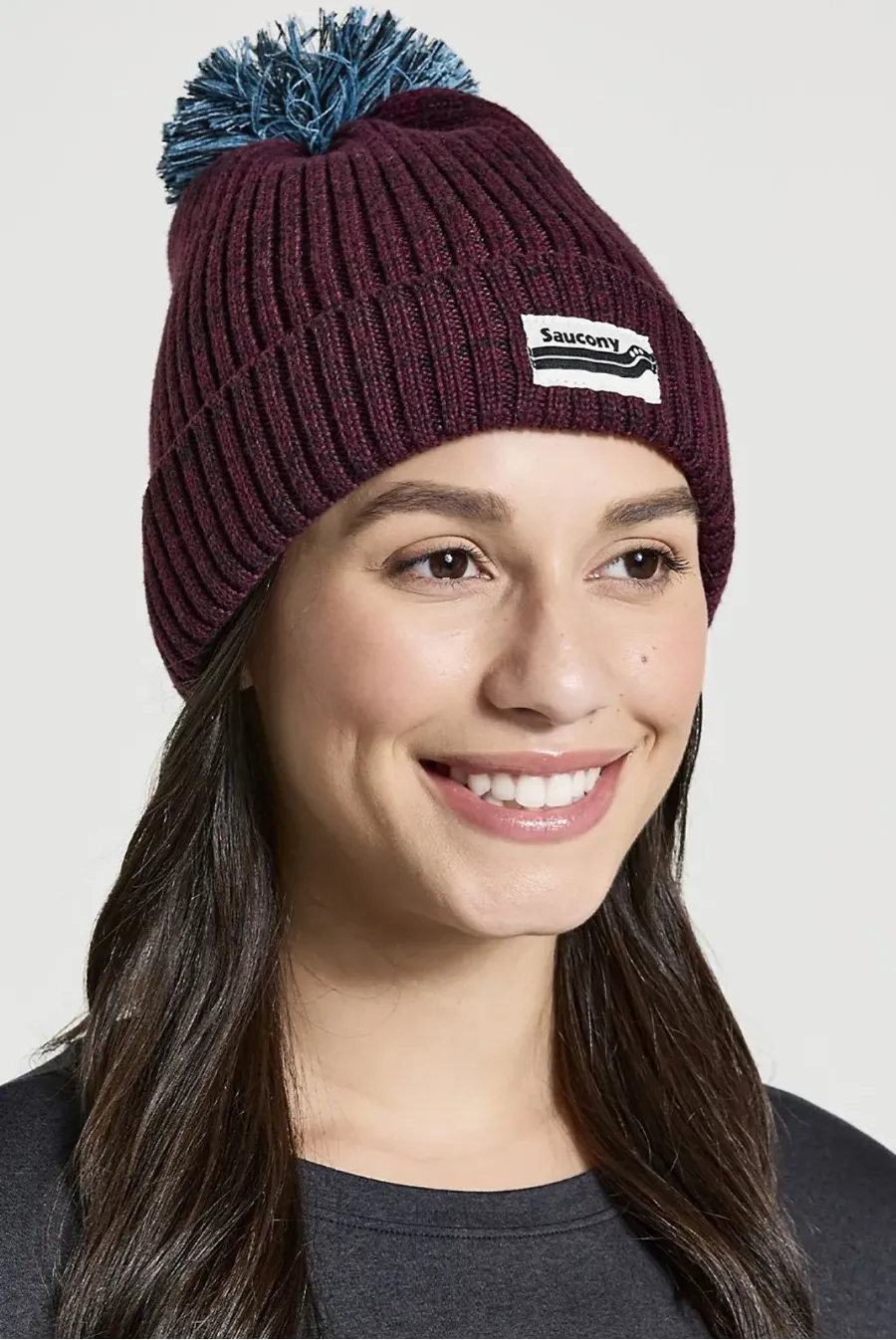 Шапка Saucony Rested Pom Beanie 800031-SU