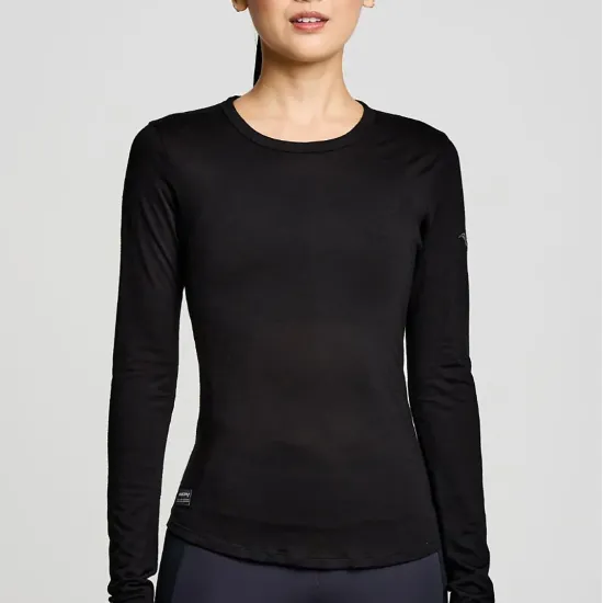 Футболка Saucony Peregrine Merino Long Sleeve 800470-BK