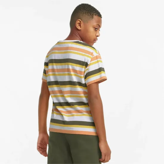 Футболка Puma Alpha Striped Tee Youth 847293-02