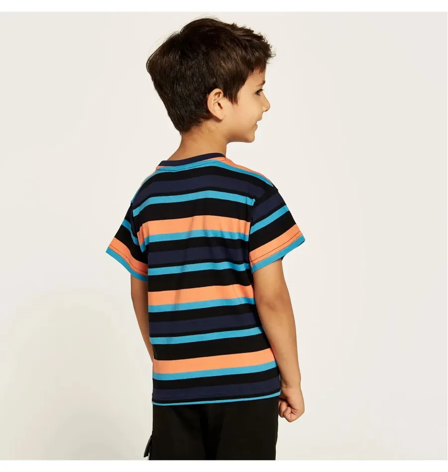 Футболка Puma Alpha Striped Tee Youth 847293-06