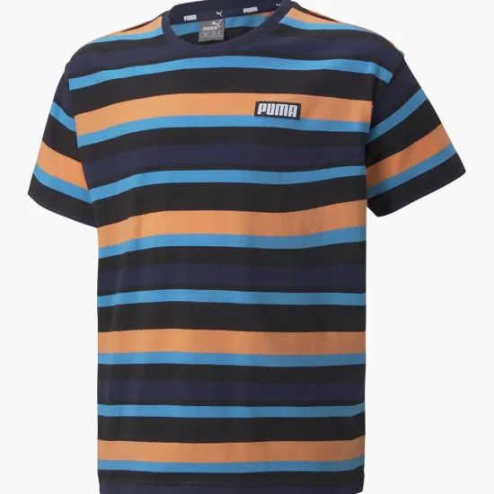 Футболка Puma Alpha Striped Tee Youth 847293-06