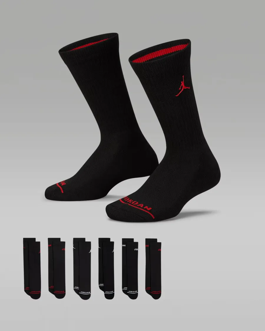 Шкарпетки Nike Air Jordan Legend Crew 6‑Pack BJ0343-023