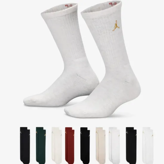 Пакет шкарпеток Nike Air Jordan Holiday 9-Pack Crew Gift Box BJ0810-X58