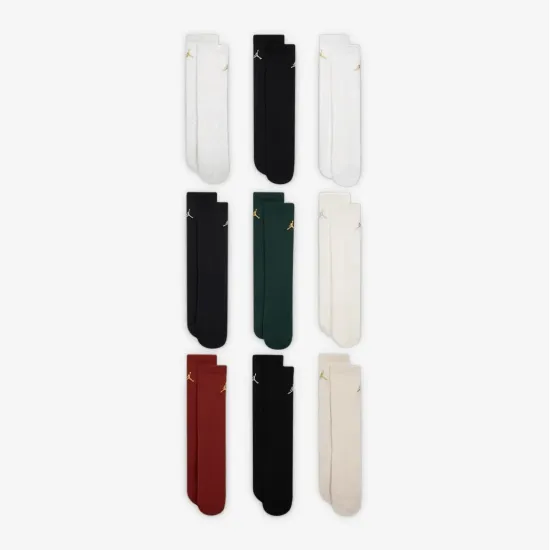 Пакет шкарпеток Nike Air Jordan Holiday 9-Pack Crew Gift Box BJ0810-X58