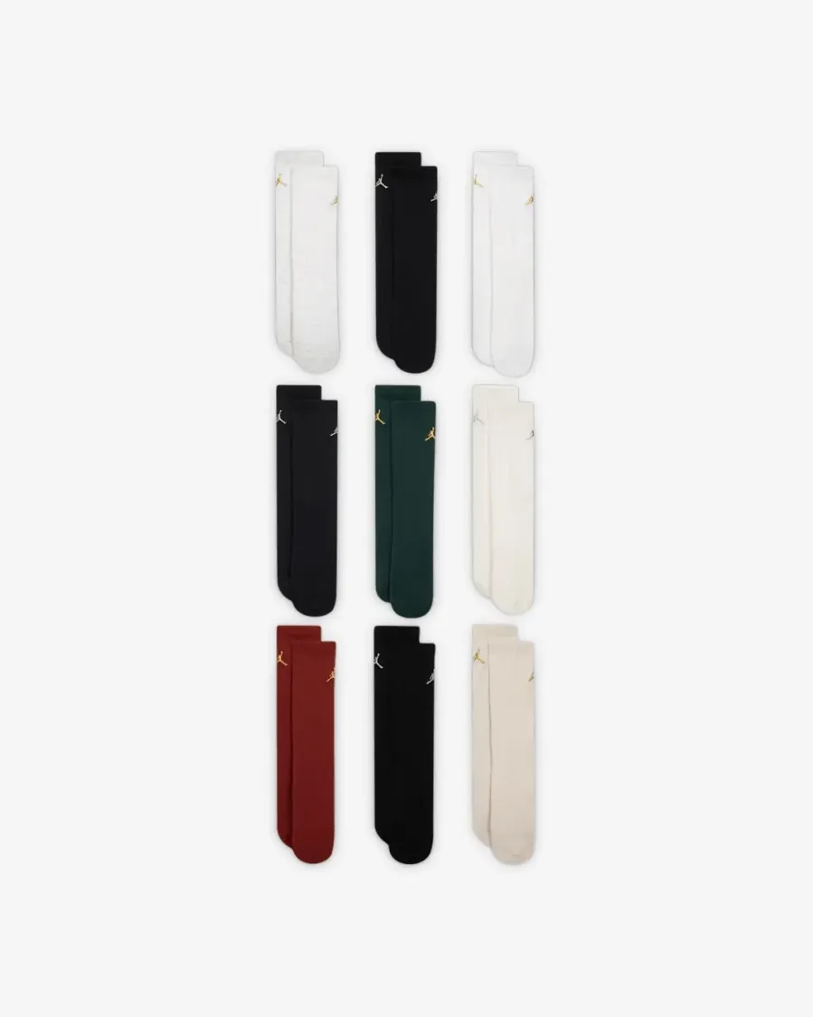 Пакет шкарпеток Nike Air Jordan Holiday 9-Pack Crew Gift Box BJ0810-X58