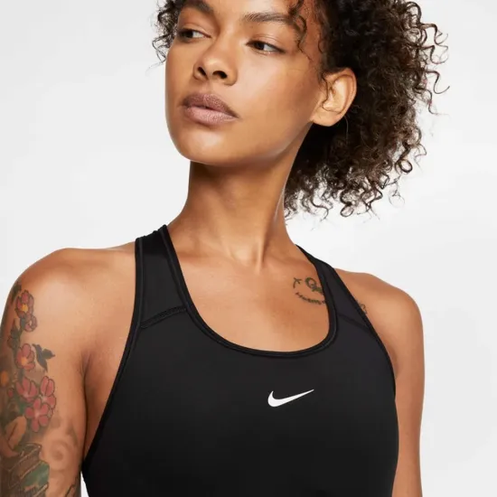 Топ Nike Dri-FIT Swoosh Medium-Support 1-Piece Pad Sports BV3636-010