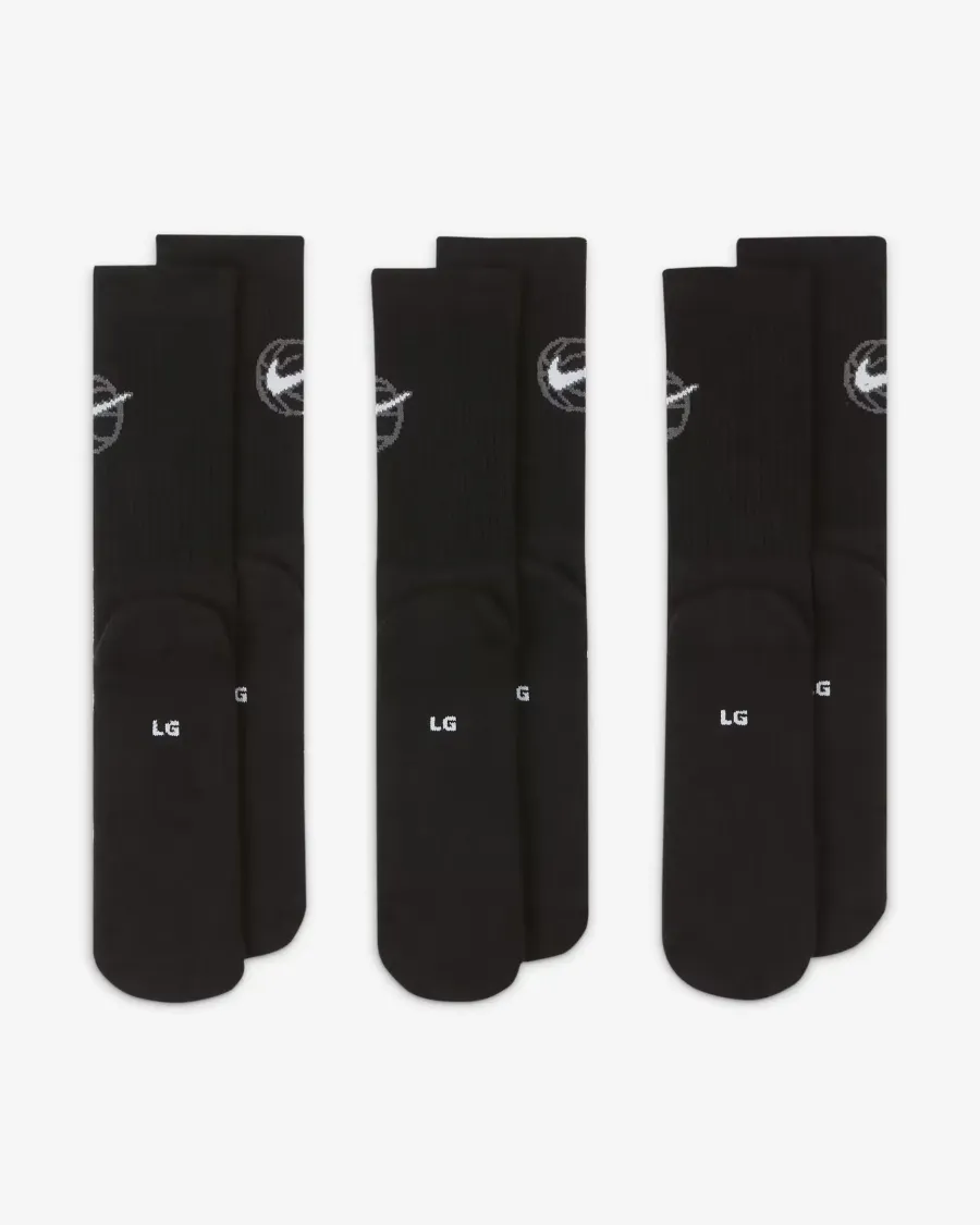 Шкарпетки Nike Crew Everyday Basketball 3-Pack DA2123-010