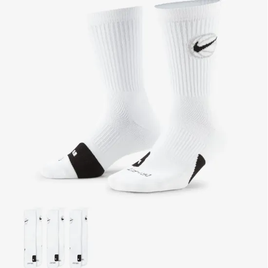 Шкарпетки Nike Crew Everyday Basketball 3-Pack DA2123-100