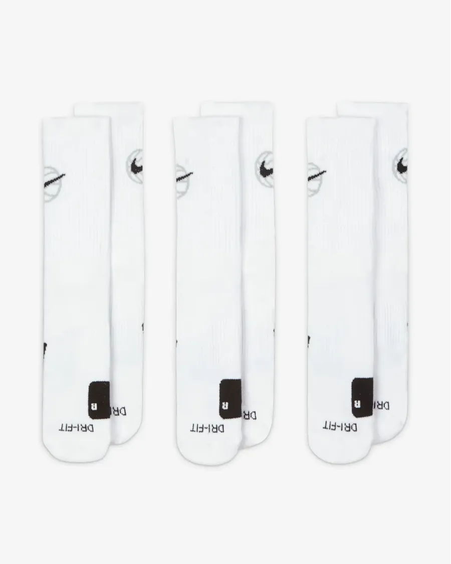 Шкарпетки Nike Crew Everyday Basketball 3-Pack DA2123-100