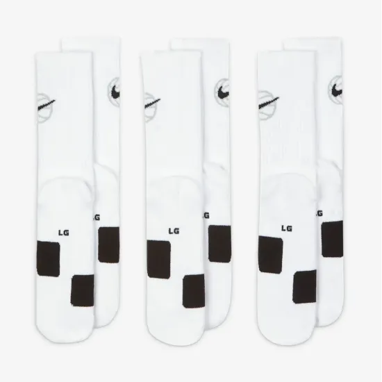 Шкарпетки Nike Crew Everyday Basketball 3-Pack DA2123-100
