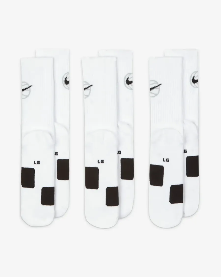 Шкарпетки Nike Crew Everyday Basketball 3-Pack DA2123-100