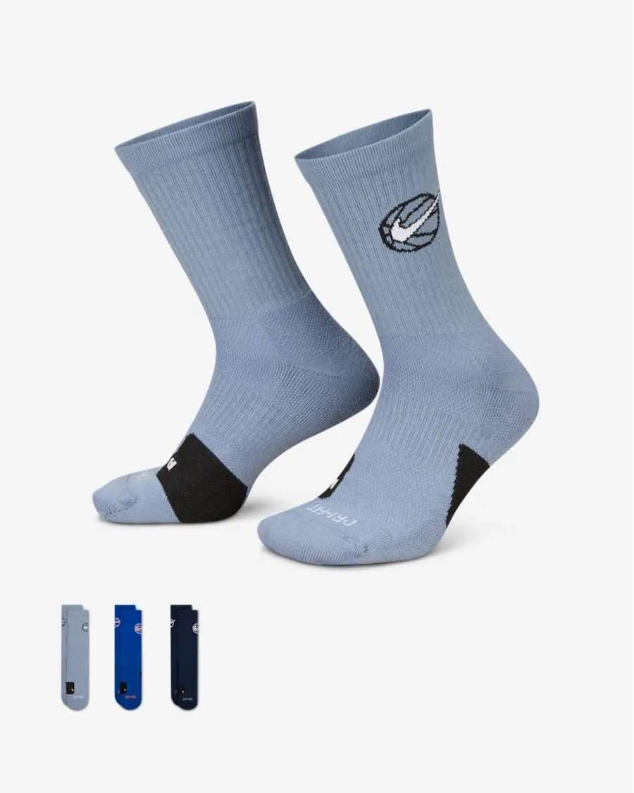 Шкарпетки Nike Crew Everyday Basketball 3-Pack DA2123-911