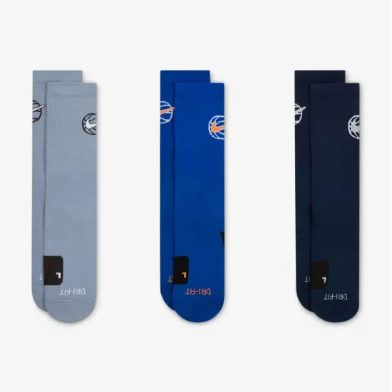 Шкарпетки Nike Crew Everyday Basketball 3-Pack DA2123-911