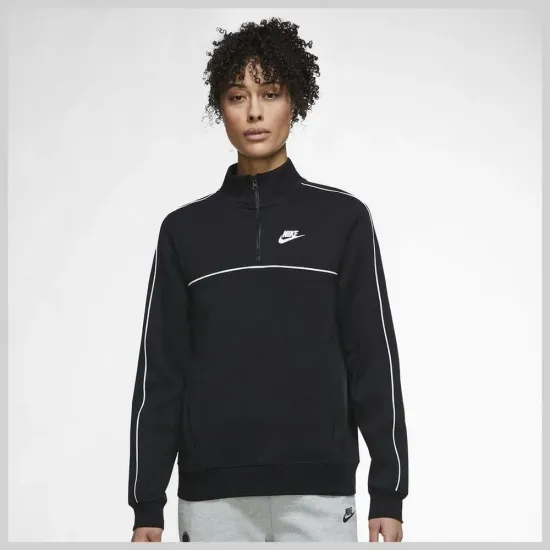 Лонгслів Nike Sportswear Essential 1/4‑Zip Fleece Top DD5255-010