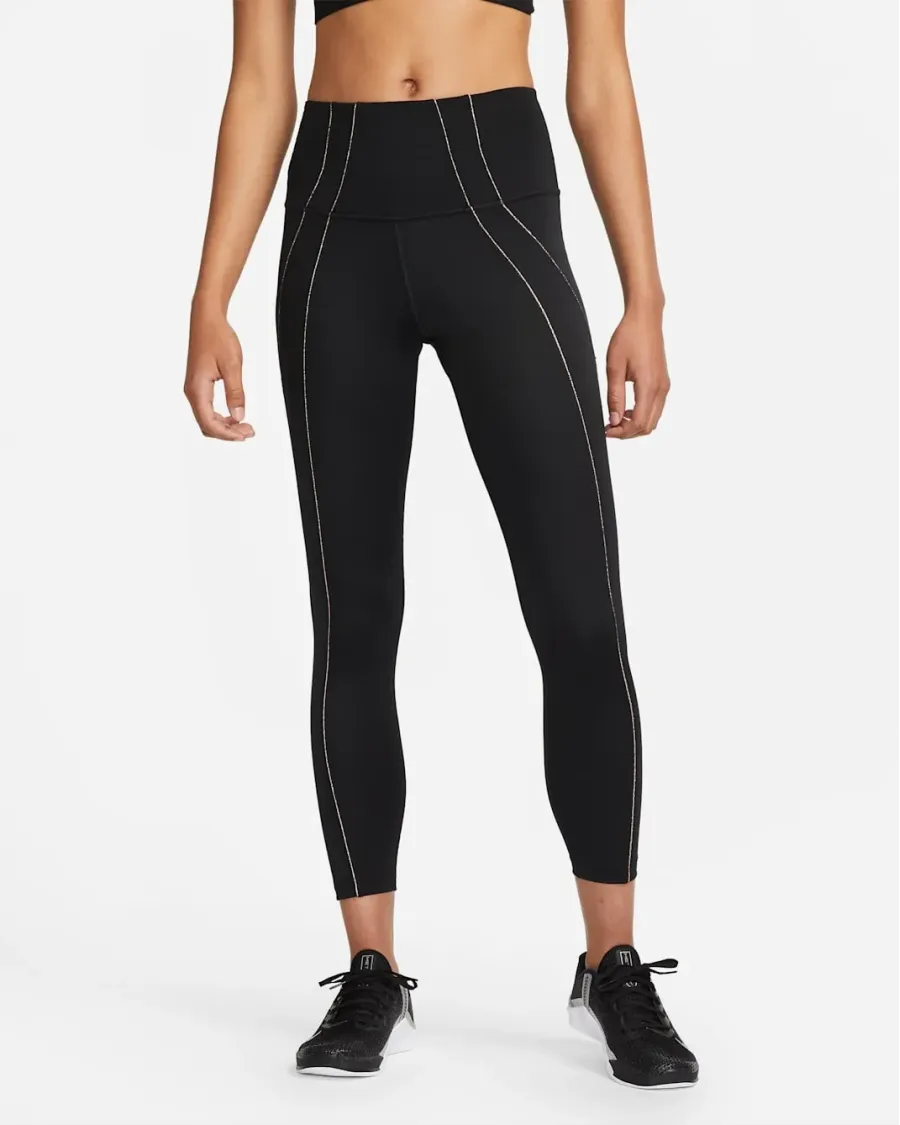 Лосини Nike Yoga High-Waisted 7/8 Metallic Trim DD5772-010