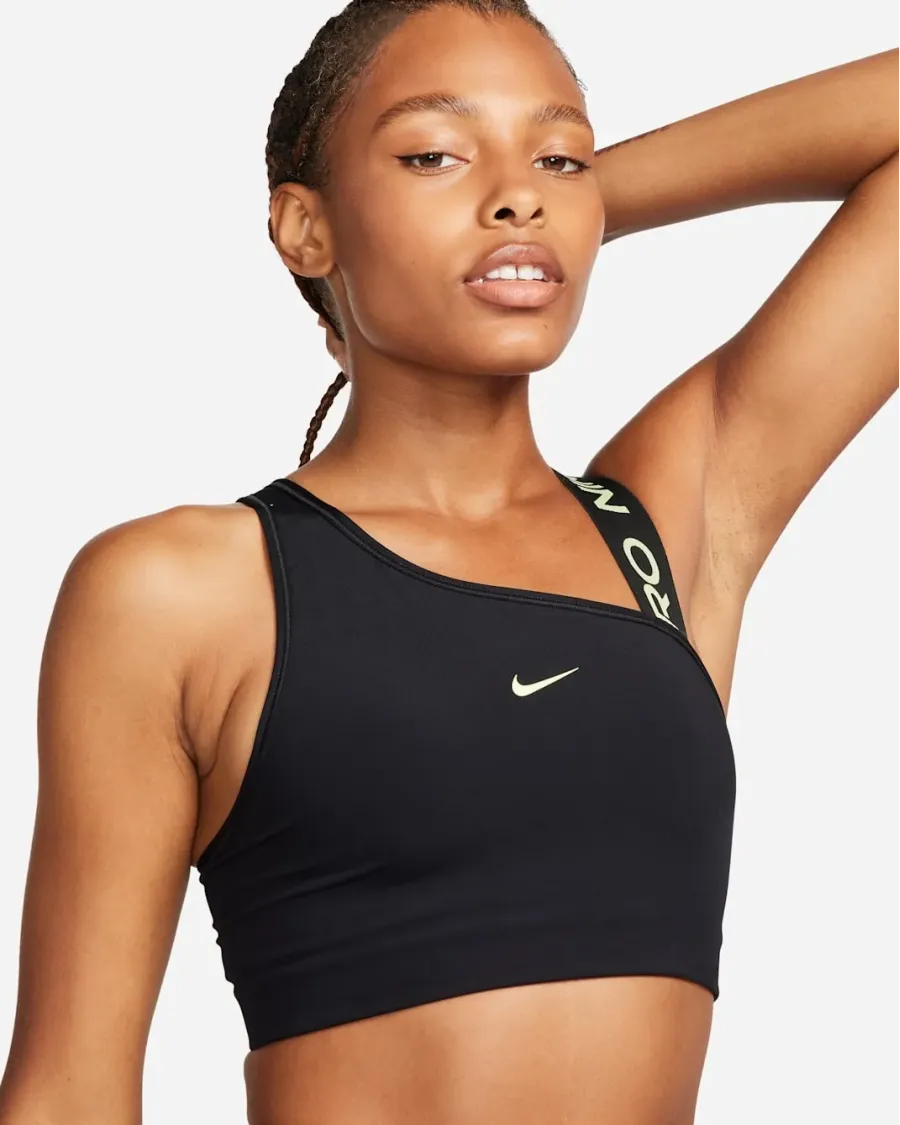 Топ Nike Pro Swoosh Medium-Support Asymmetrical Sports DM0570-011