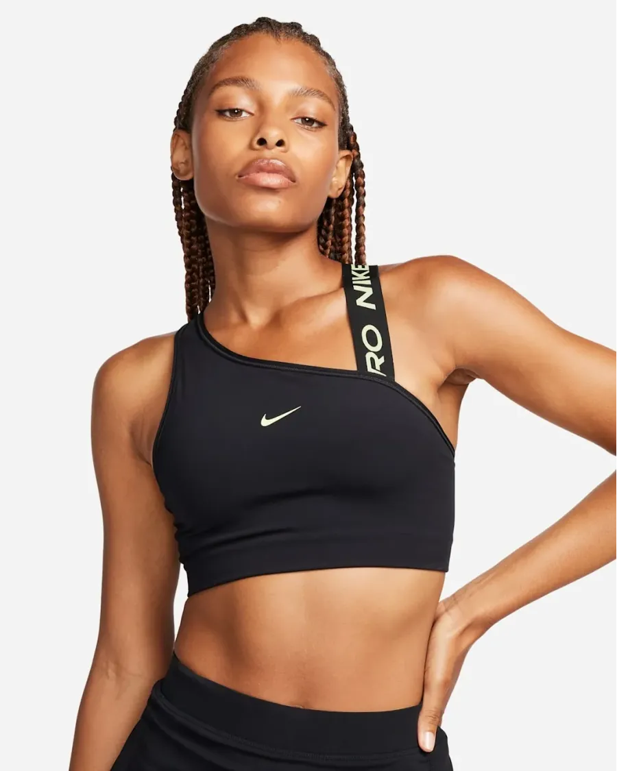 Топ Nike Pro Swoosh Medium-Support Asymmetrical Sports DM0570-011