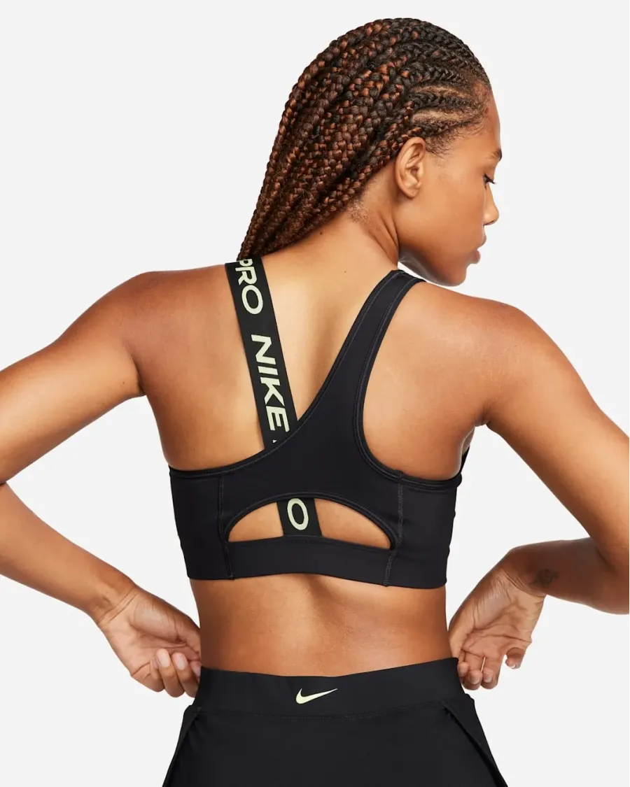 Топ Nike Pro Swoosh Medium-Support Asymmetrical Sports DM0570-011