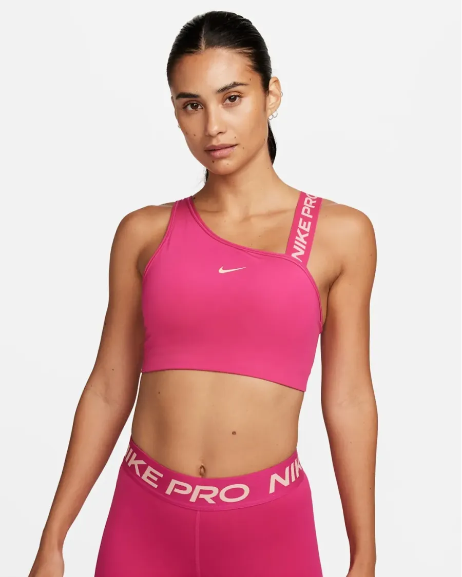 Топ Nike Pro Swoosh Medium-Support Asymmetrical Sports DM0570-615