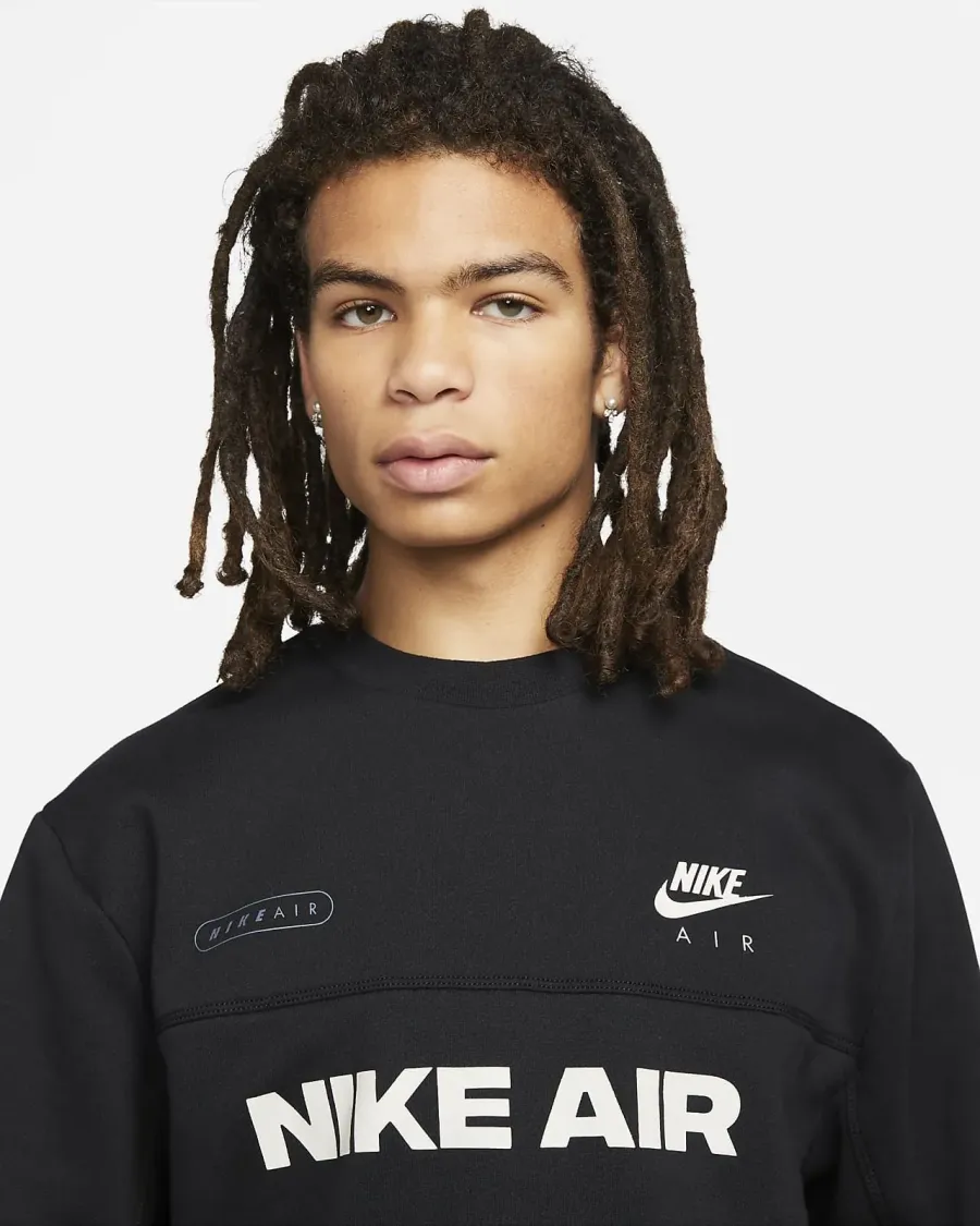 Світшот Nike Air Brushed‑Back Crew DM5207-010