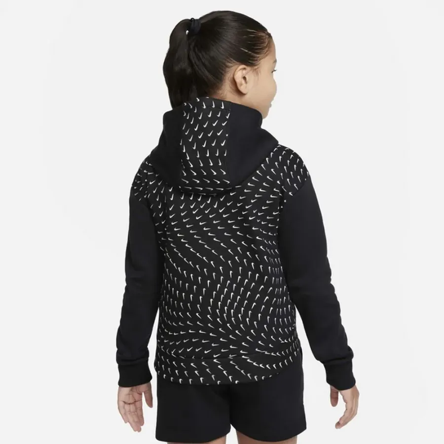 Толстовка Nike Sportswear Printed Fleece Hoodie Youth DM8231-010
