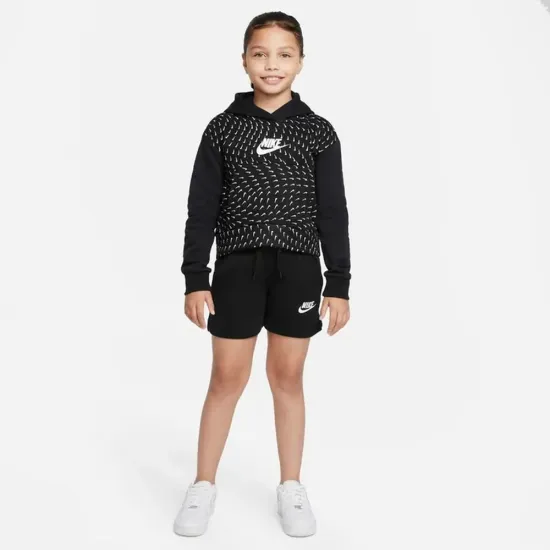 Толстовка Nike Sportswear Printed Fleece Hoodie Youth DM8231-010